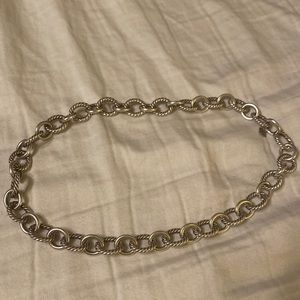 David Yurman oval link chain necklace 18”